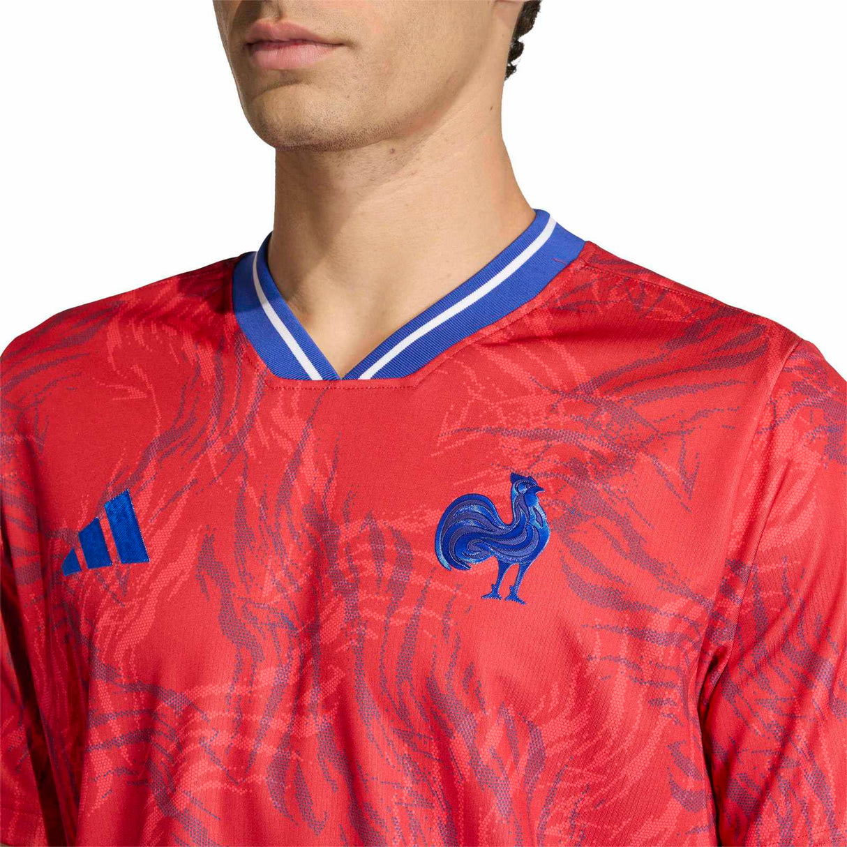 adidas France 25/26 Pre Match Jersey Red