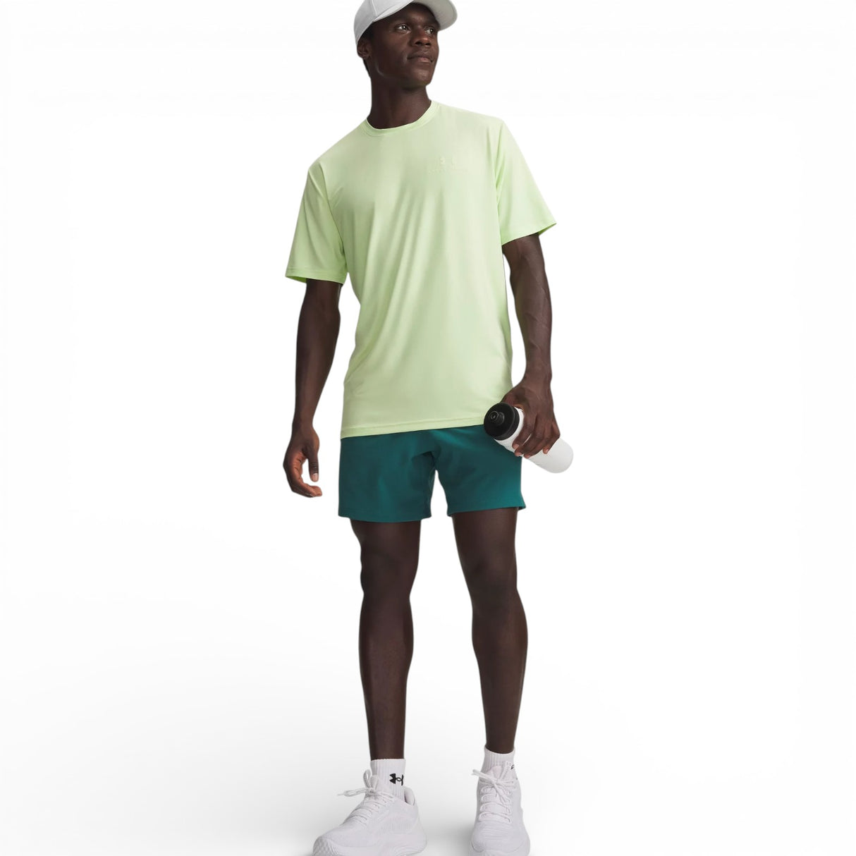 UA Mens Vanish Woven 6in Shorts Green