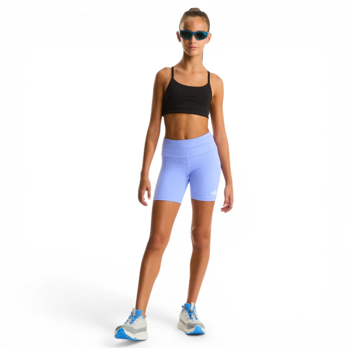 TNF Girls FLEX Tight Short 5IN Purple