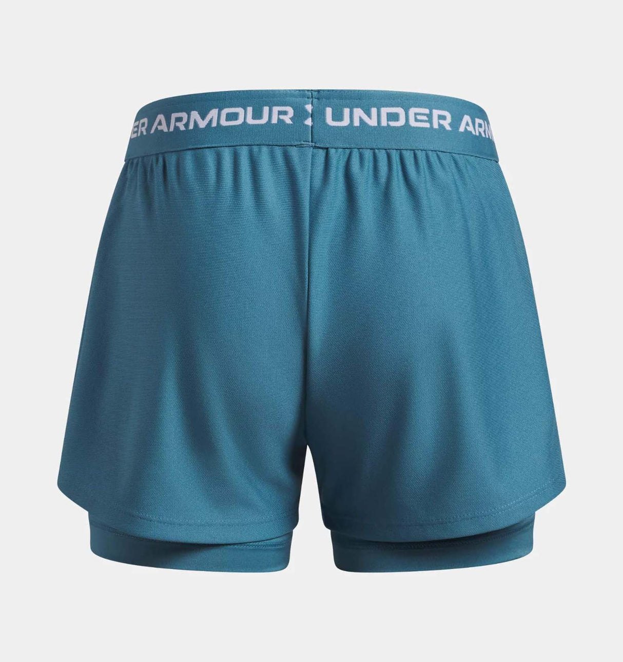 UA Girls Tech Play Up 2n1 Shorts Blue