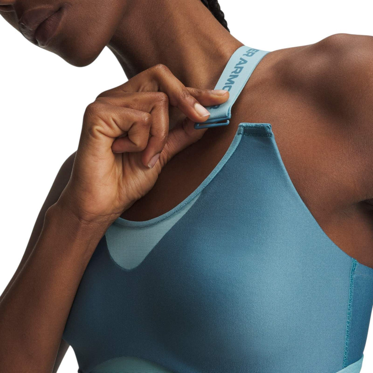 UA Infinity High 2.0 Bra Blue