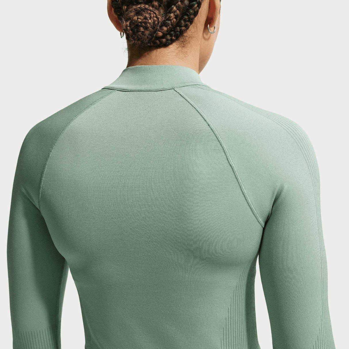 NIKE DF SMLS FZ MIDLAYER WMS Green