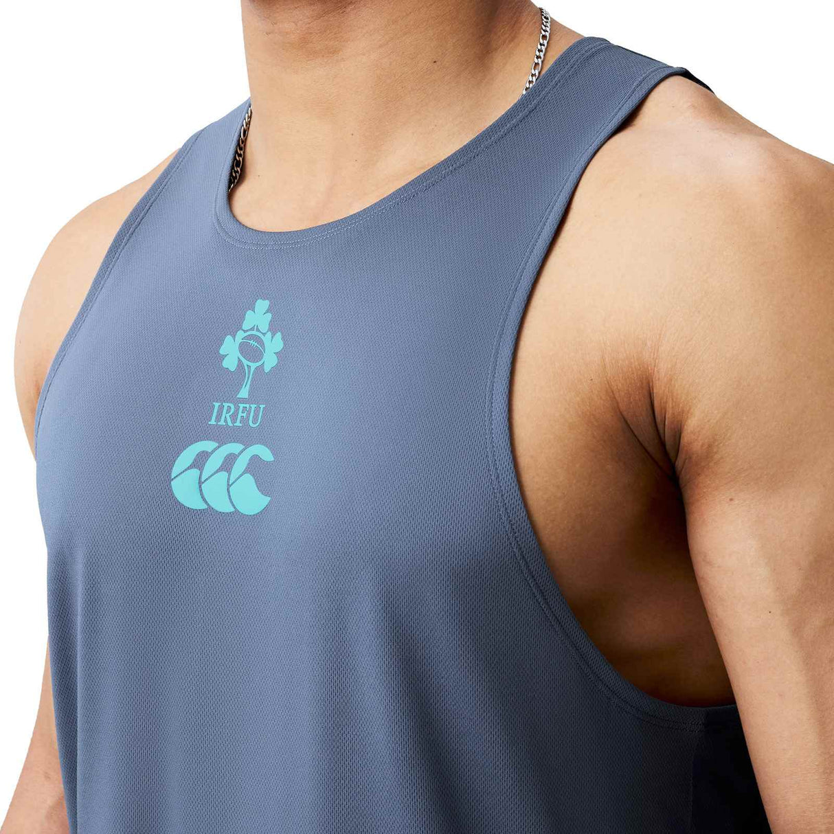 Canterbury IRFU Poly Train Singlet Blue