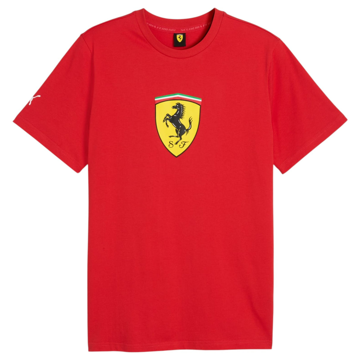 Puma Ferrari Colored Shield T Shirt Red