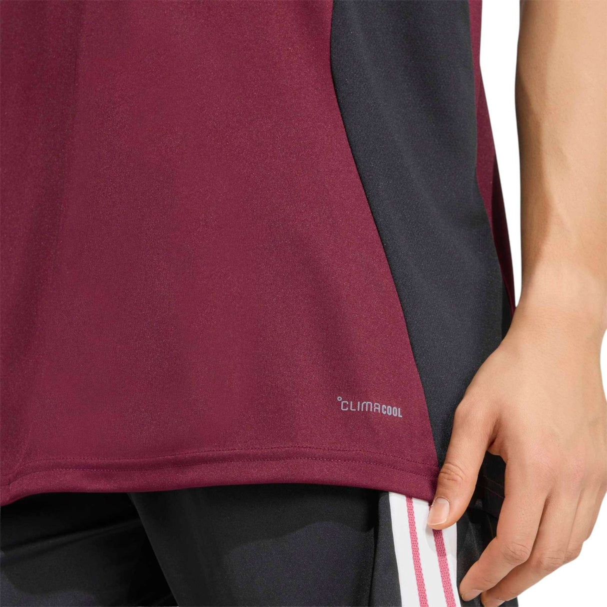 adidas All Blacks Performance Tee Maroon
