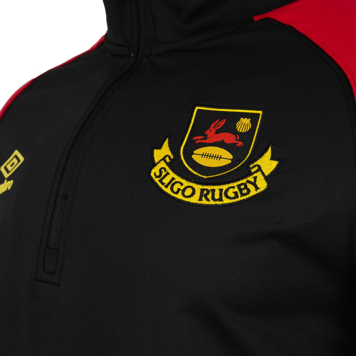 Umbro Sligo RFC Layer Q Zip Jnr Black
