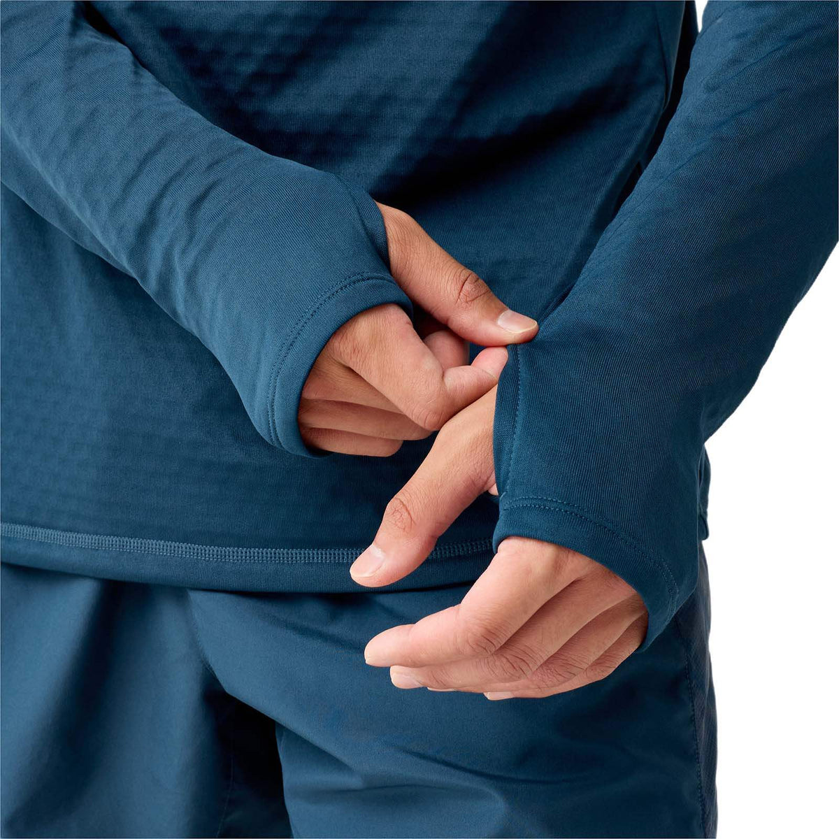 Brooks Mens Thermal Reflect Hf Zip Blue