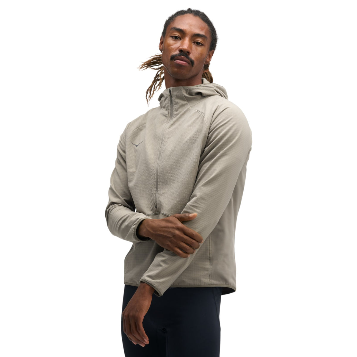 Hoka M Skyglow Half Zip Grey