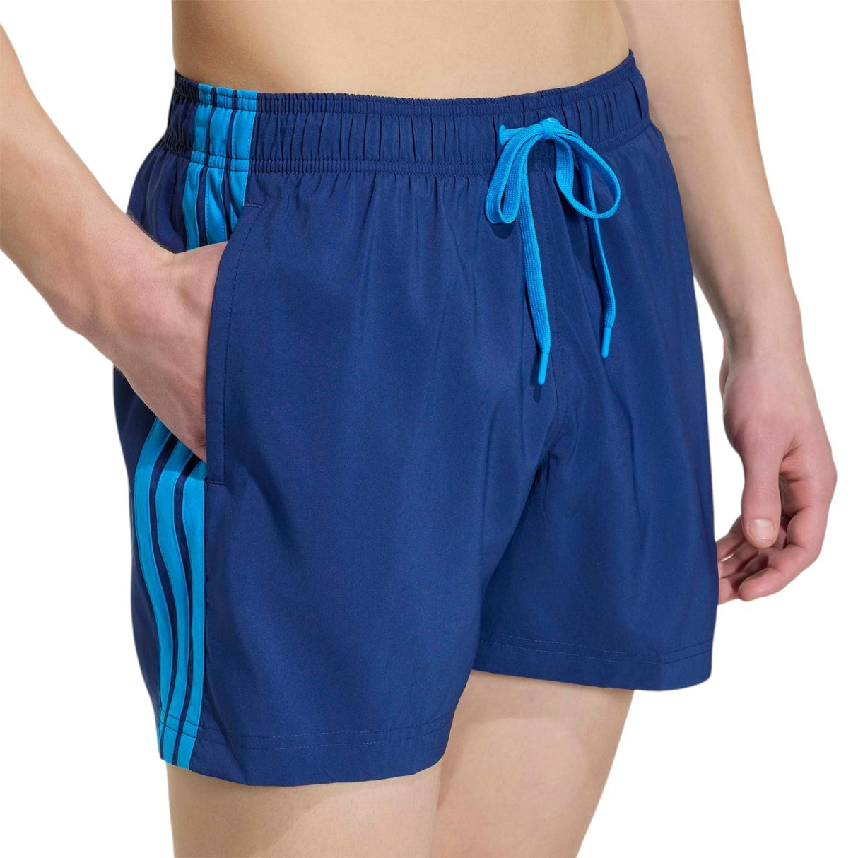 adidas Mens 3S Swim Shorts 5in Navy