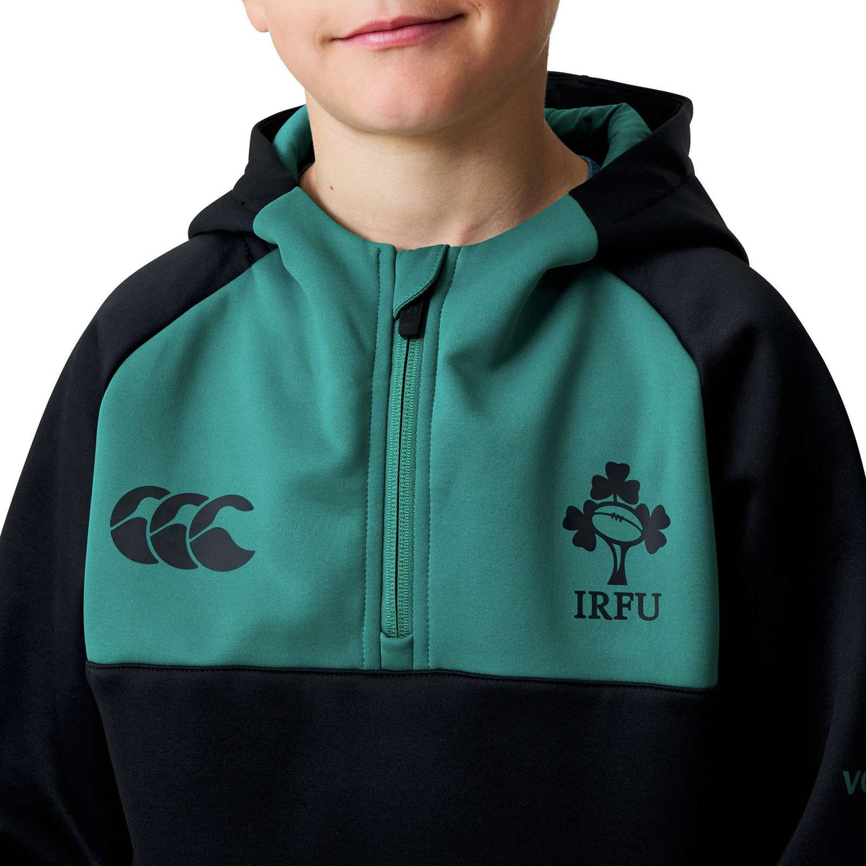 Canterbury IRE Kid OH Zip Trng Hdy Black