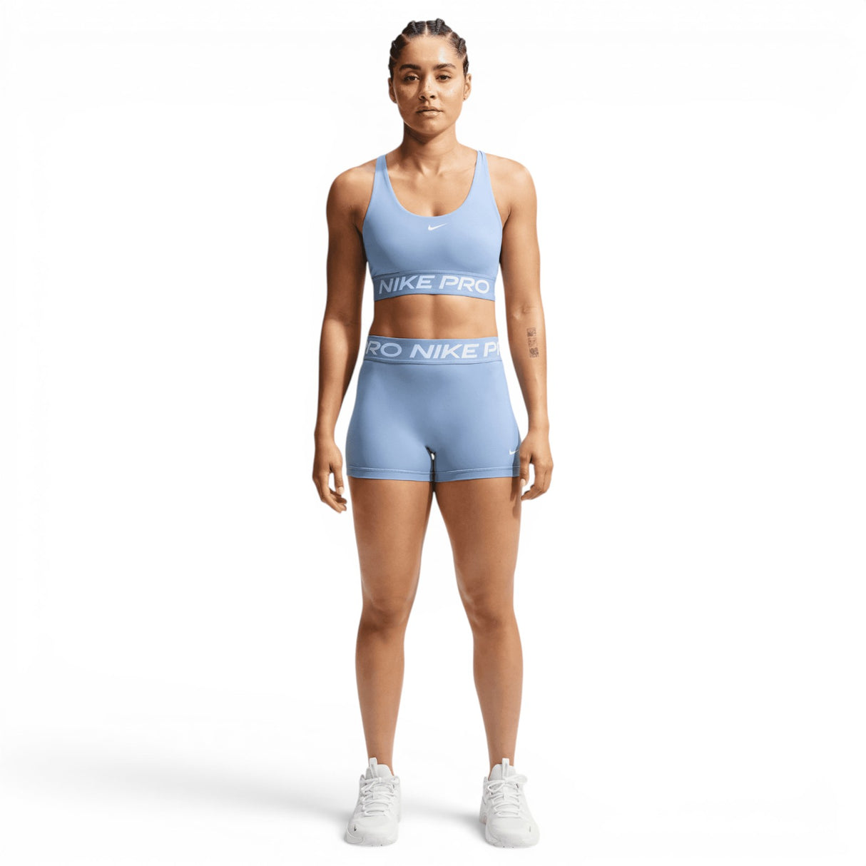 Nike W NP DF 365 LS Bra Light Blue