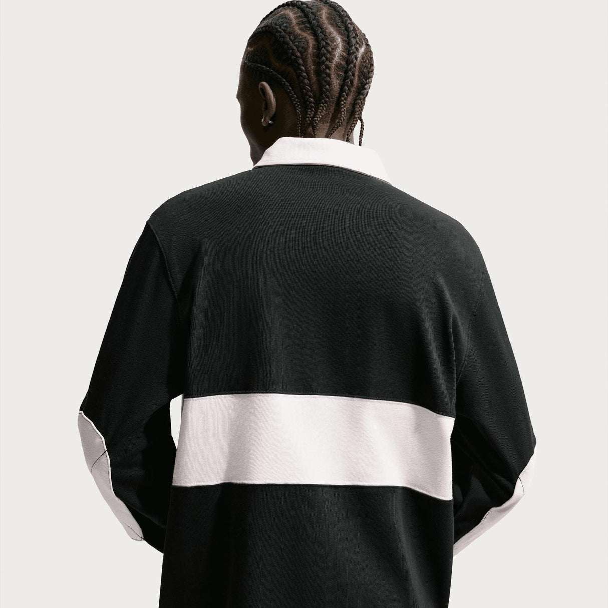 Nike Mens Club LS Rugby Top Black