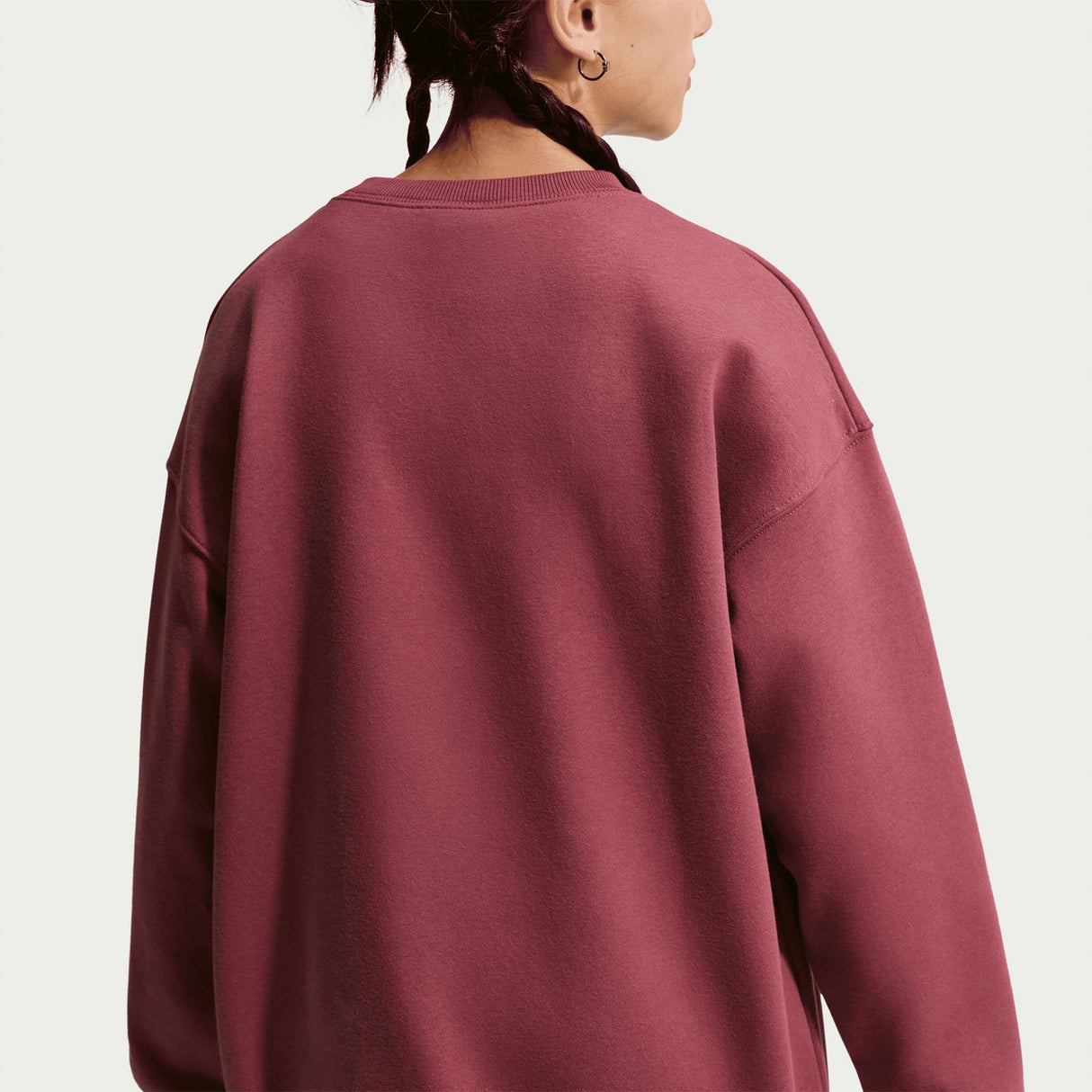 Nike G NSW Studio Flc OS Crew LBR Pink