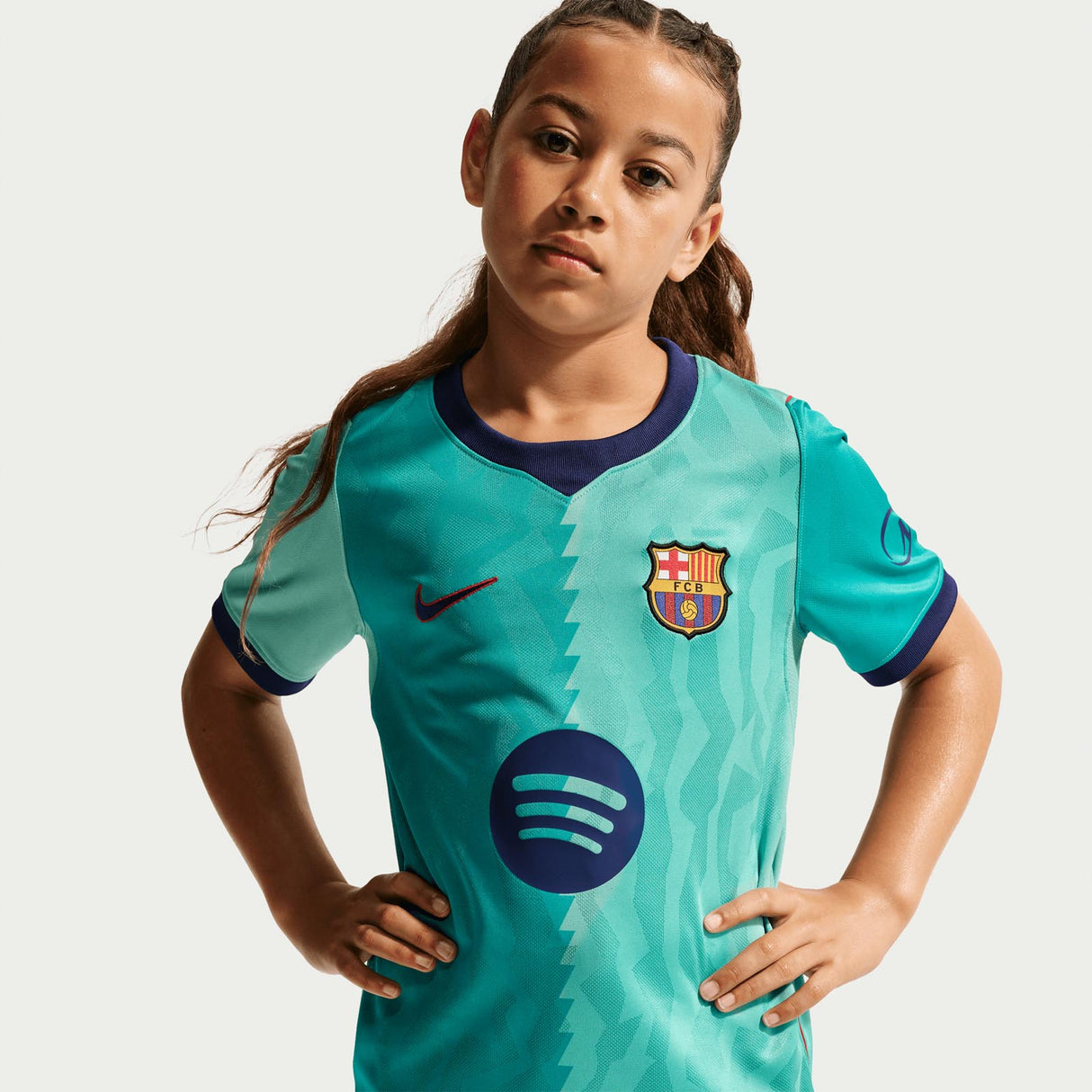 Nike FCB 26 Kids Third Jersey Green
