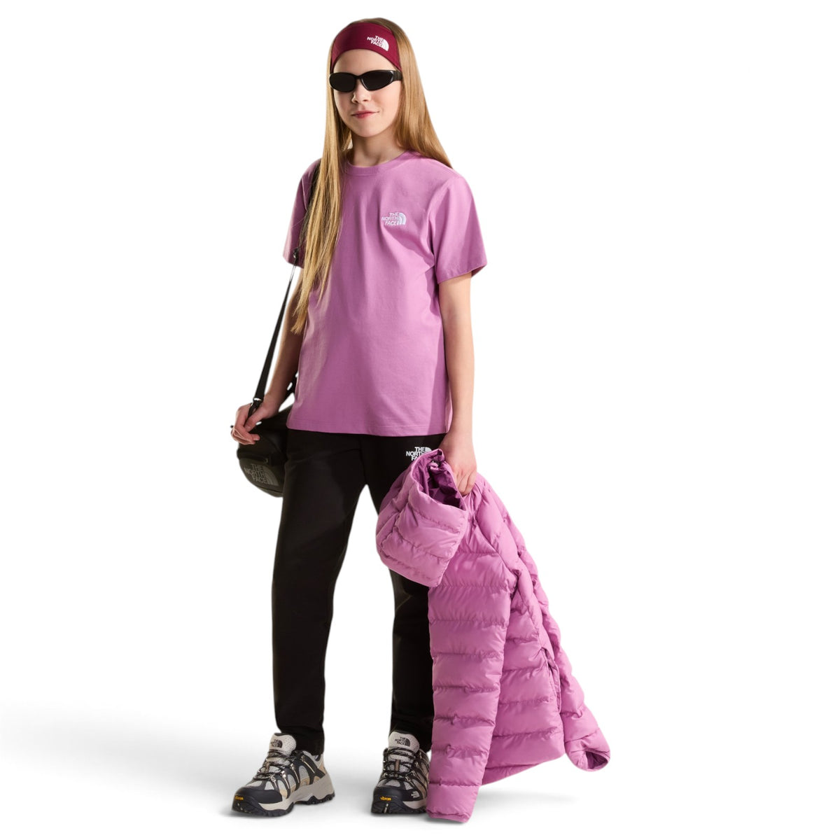 TNF Teen Evolution Simpl Dome SS Tee Pnk