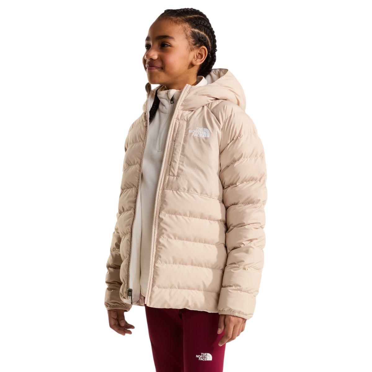 TNF Girl Reversible Perrito Hd Jckt Brwn