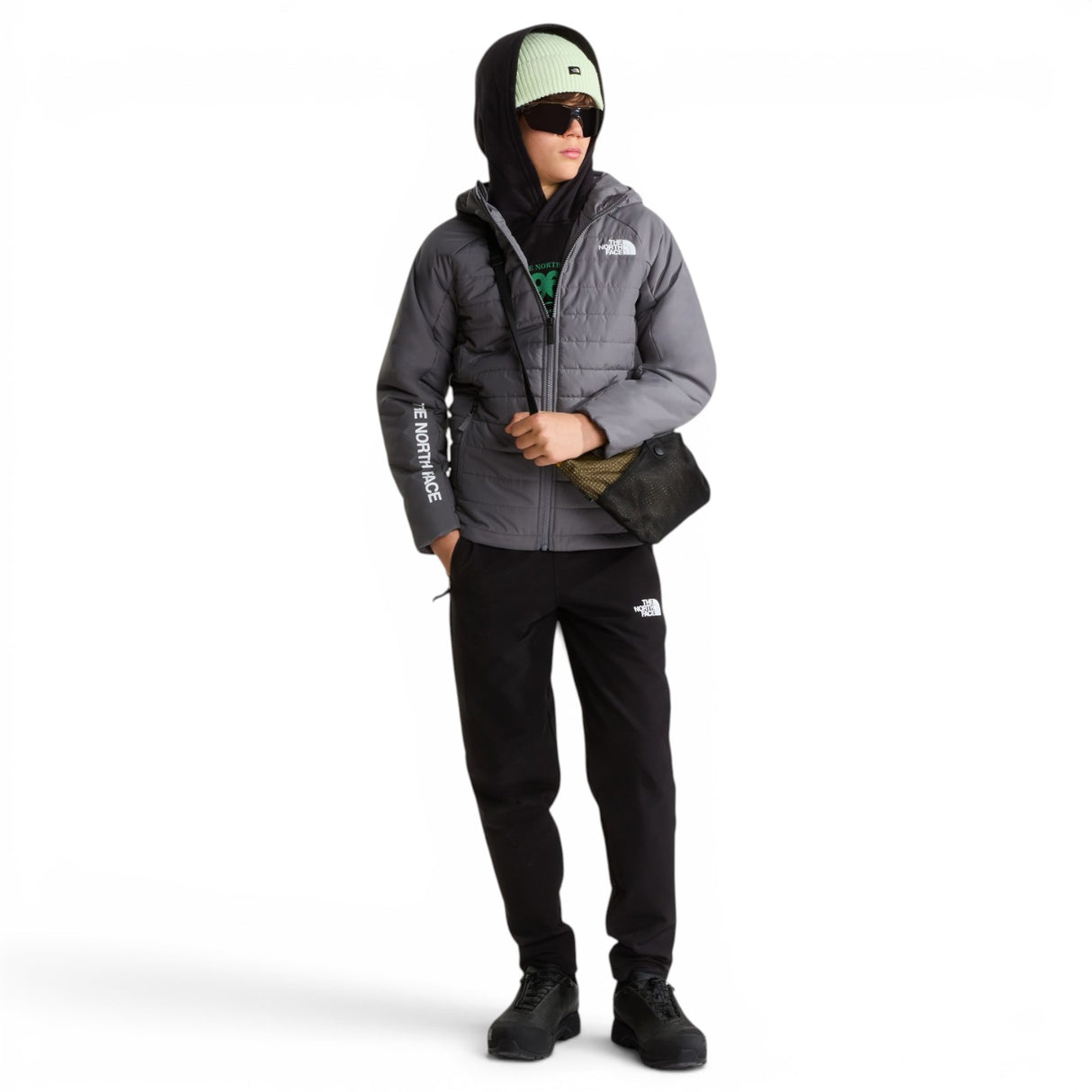 TNF Boys Never Stop Jacket Grey