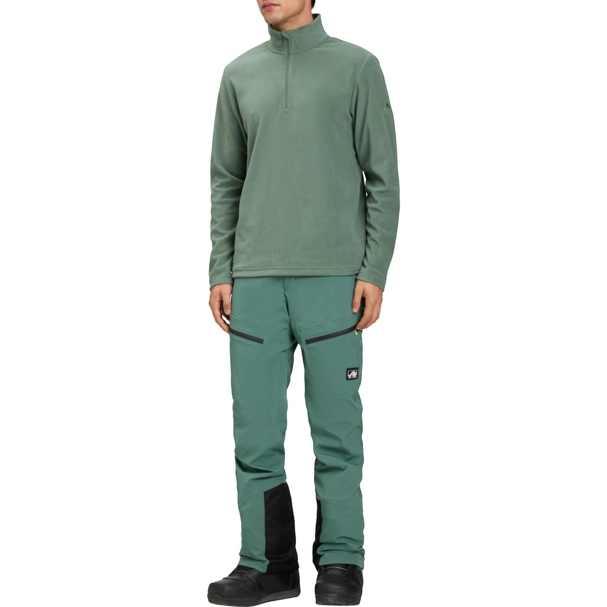 McKinley Amarillo Mens Half-Zip Fleece Ski Midlayer