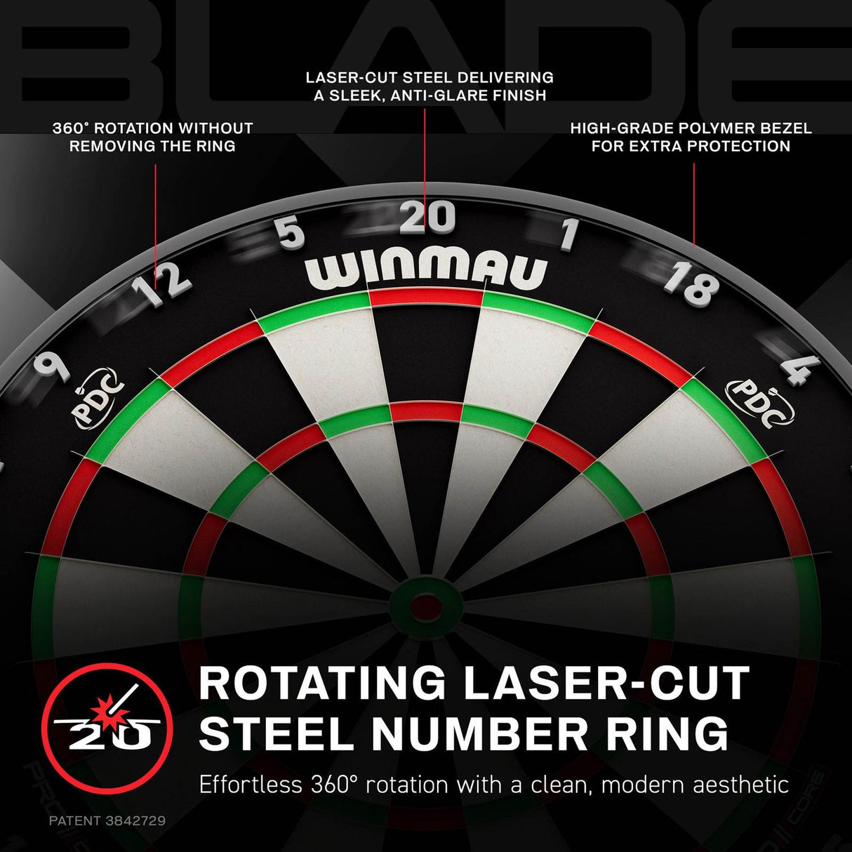 Winmau Blade X Official PDC Competition Premium Dartboard