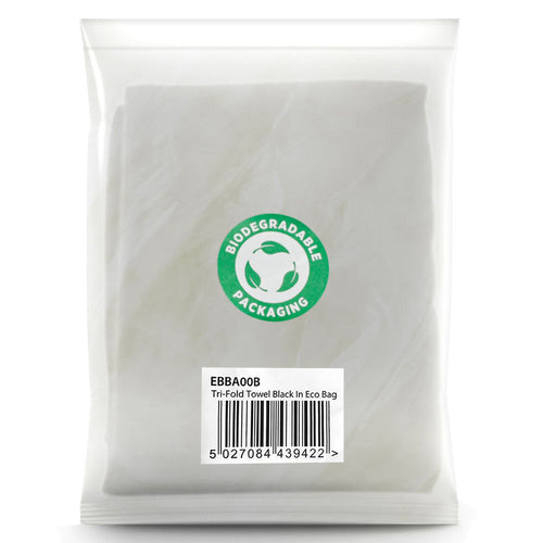 Masters Tri Fold Towel Eco Bag Black