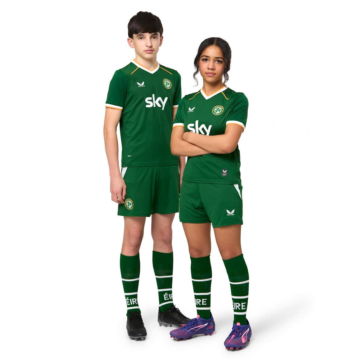 Castore FAI Ireland Football 2026 Kids Home Jersey