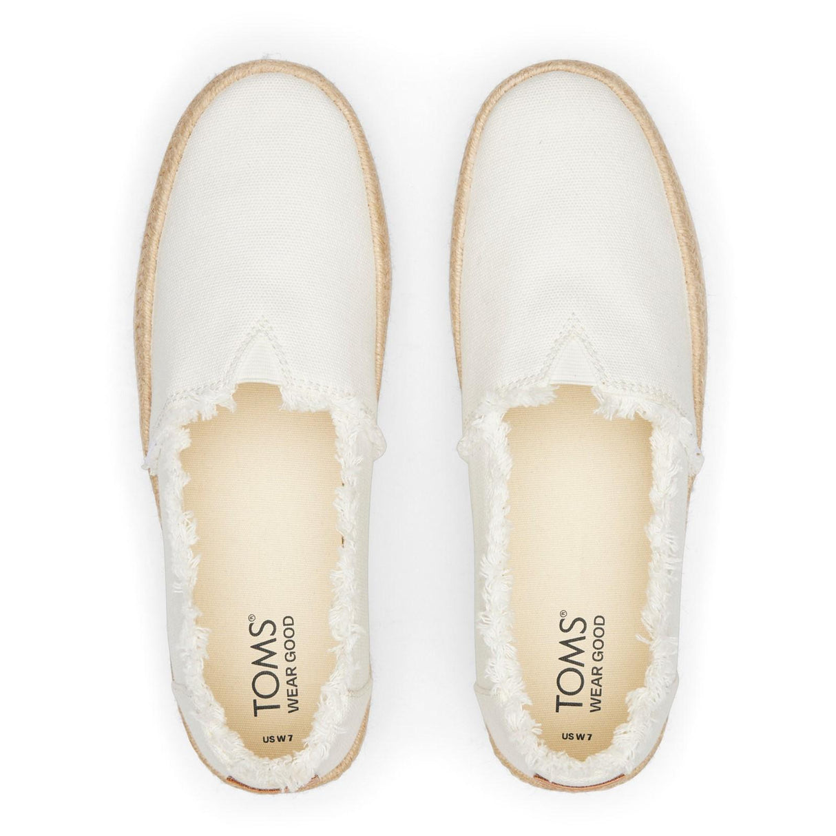 TOMS Womens Valencia Espadrille White