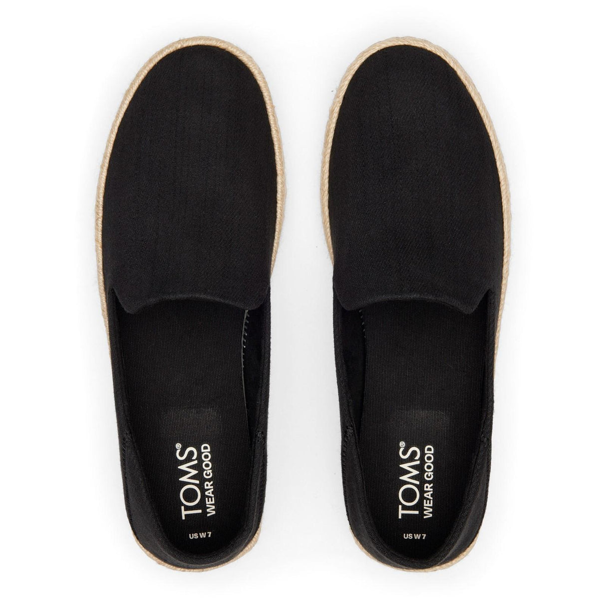 TOMS Womens Carolina Slipper Black