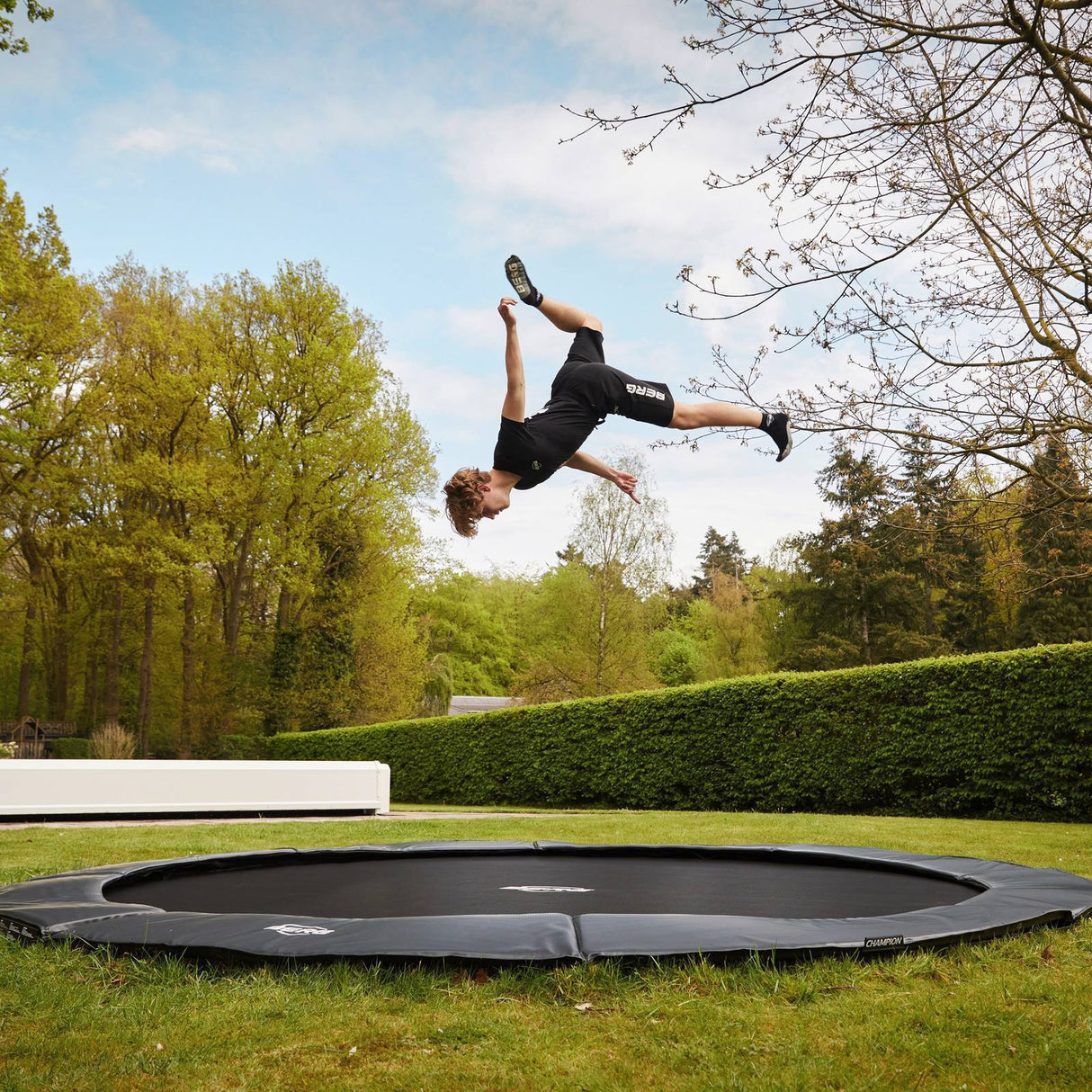 BERG SPORTS Elite FlatGround 380 Trampoline Grey