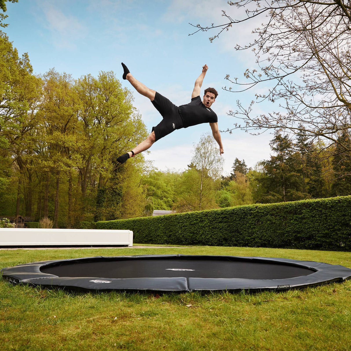 BERG SPORTS Elite FlatGround 430 Trampoline Grey