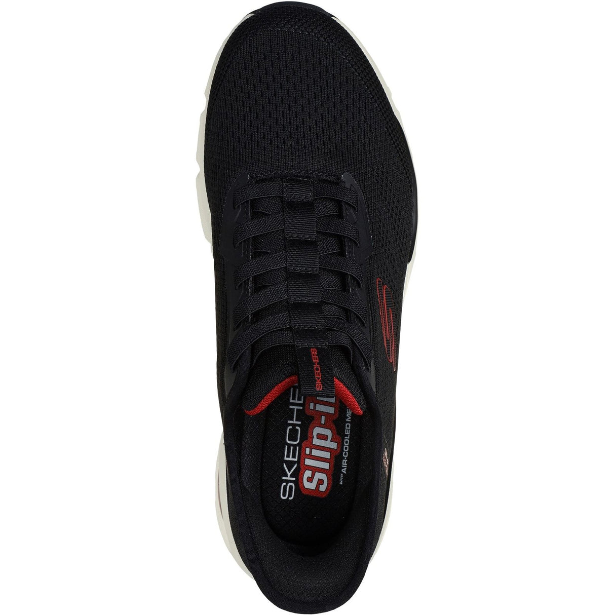 Skechers Mens Skech-Air Ventura Vanderway Shoes Black/Red