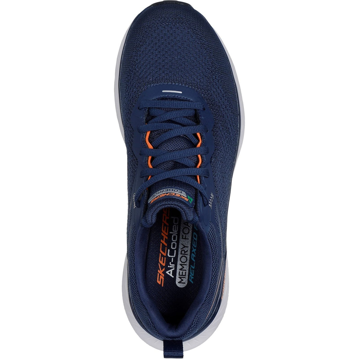 Skechers Mens Edgeride Exxo Shoes Navy/Orange