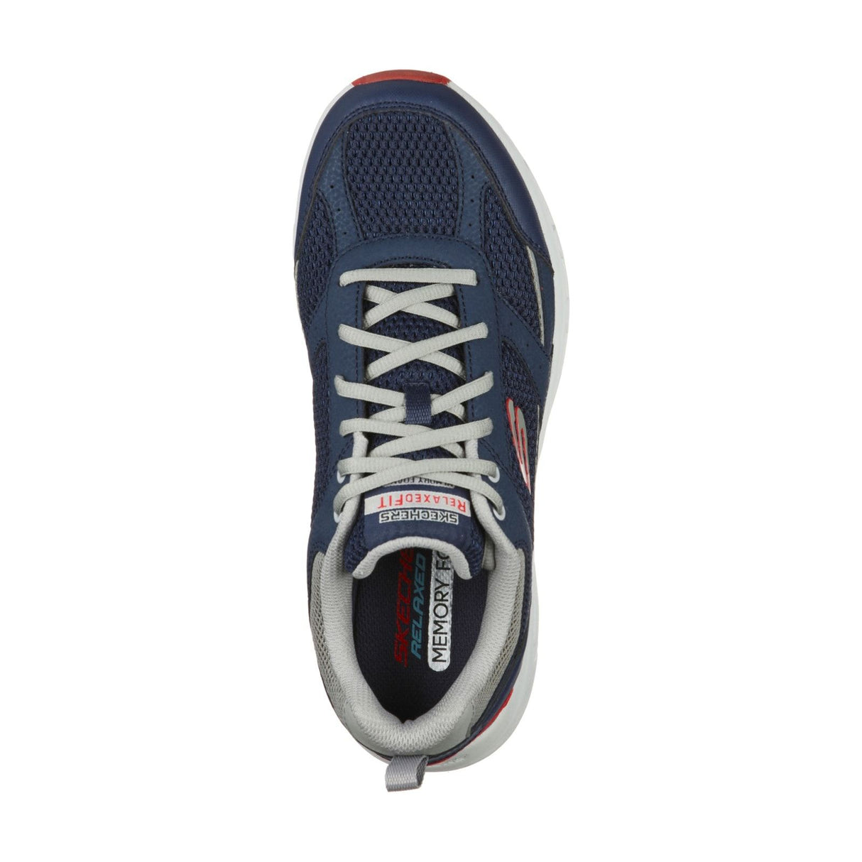 Skechers Mens Oak Canyon Verketta Trainers Navy/Grey