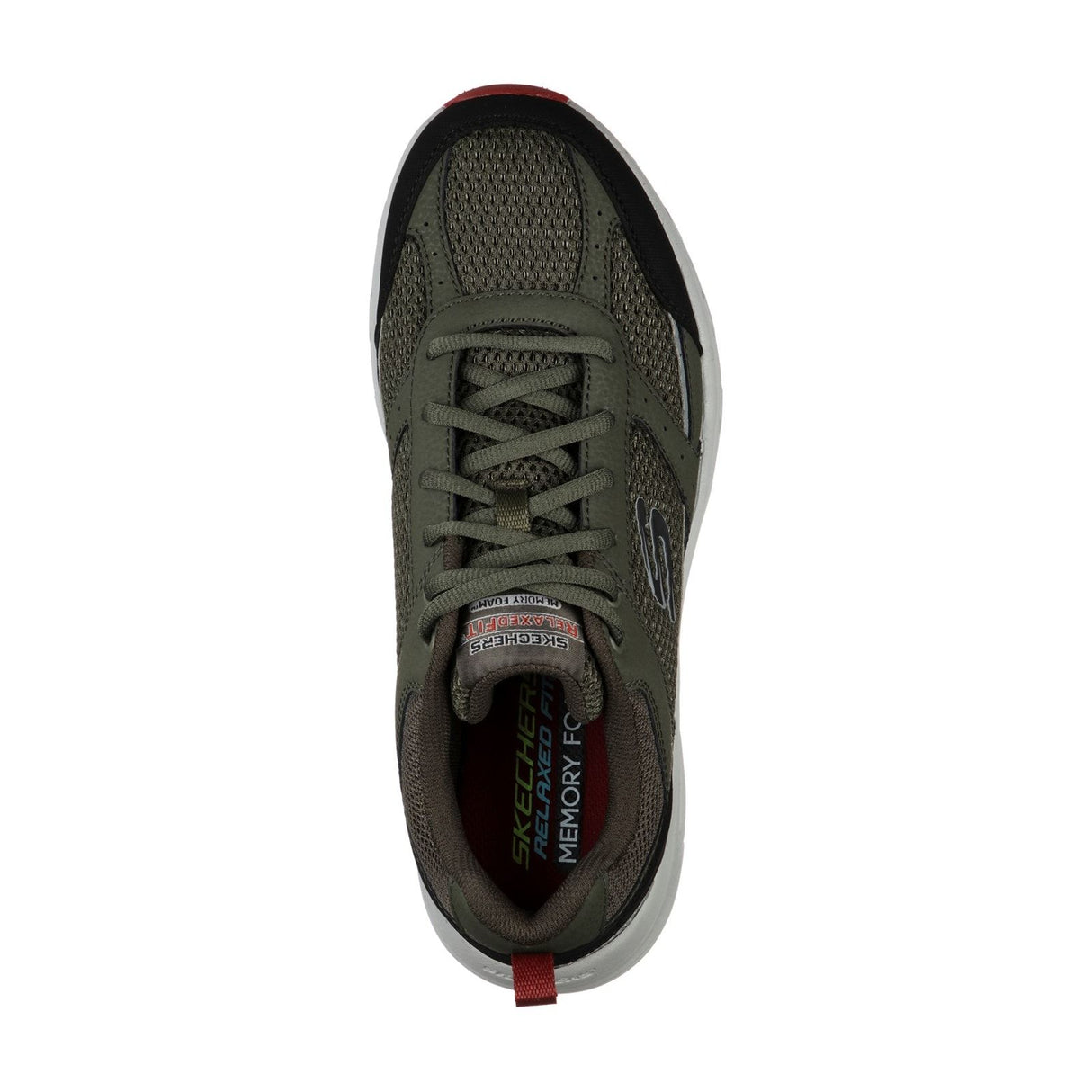 Skechers Mens Oak Canyon Verketta Trainers Olive/Black