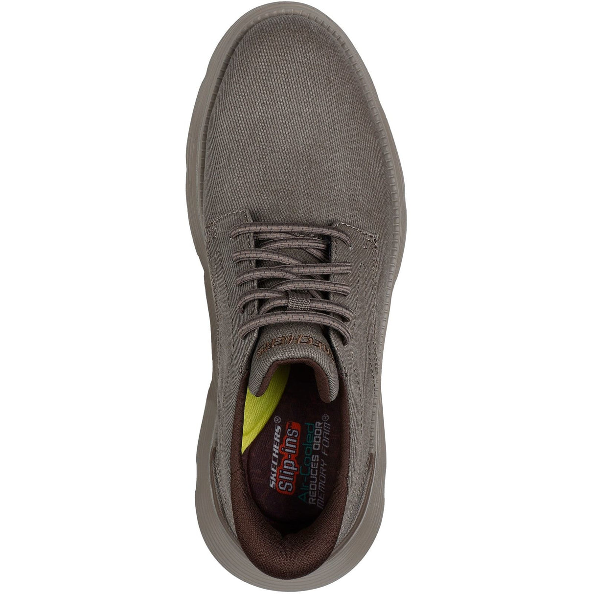 Skechers Mens Garza Clive Shoe Dark Taupe
