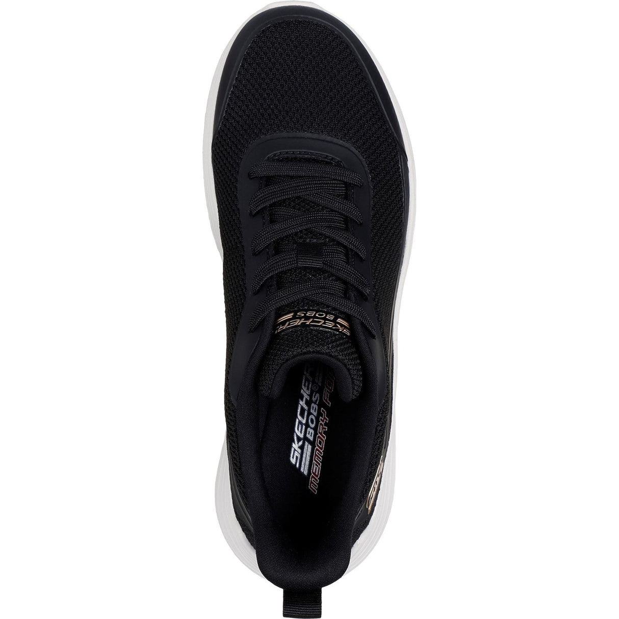 Skechers Womens Bobs Squad Waves Still Wading Trainers Black