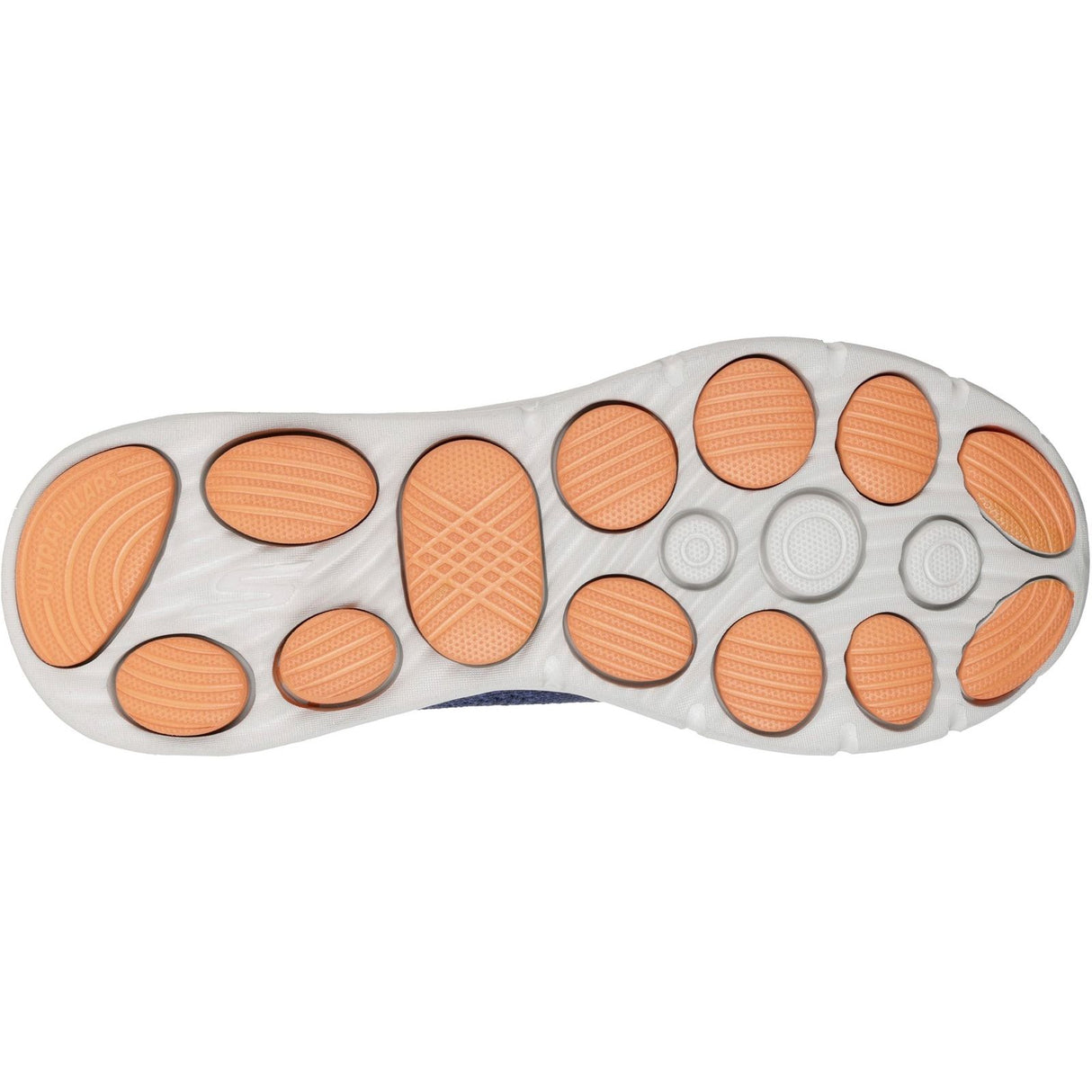 Skechers Mens Go Walk 8 Pelayo Trainers Navy/Orange