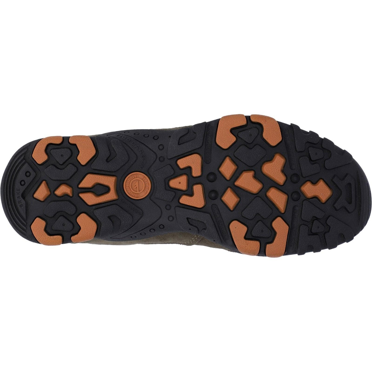 Hi-Tec Mens Quadra II Shoes Taupe/Burnt Orange