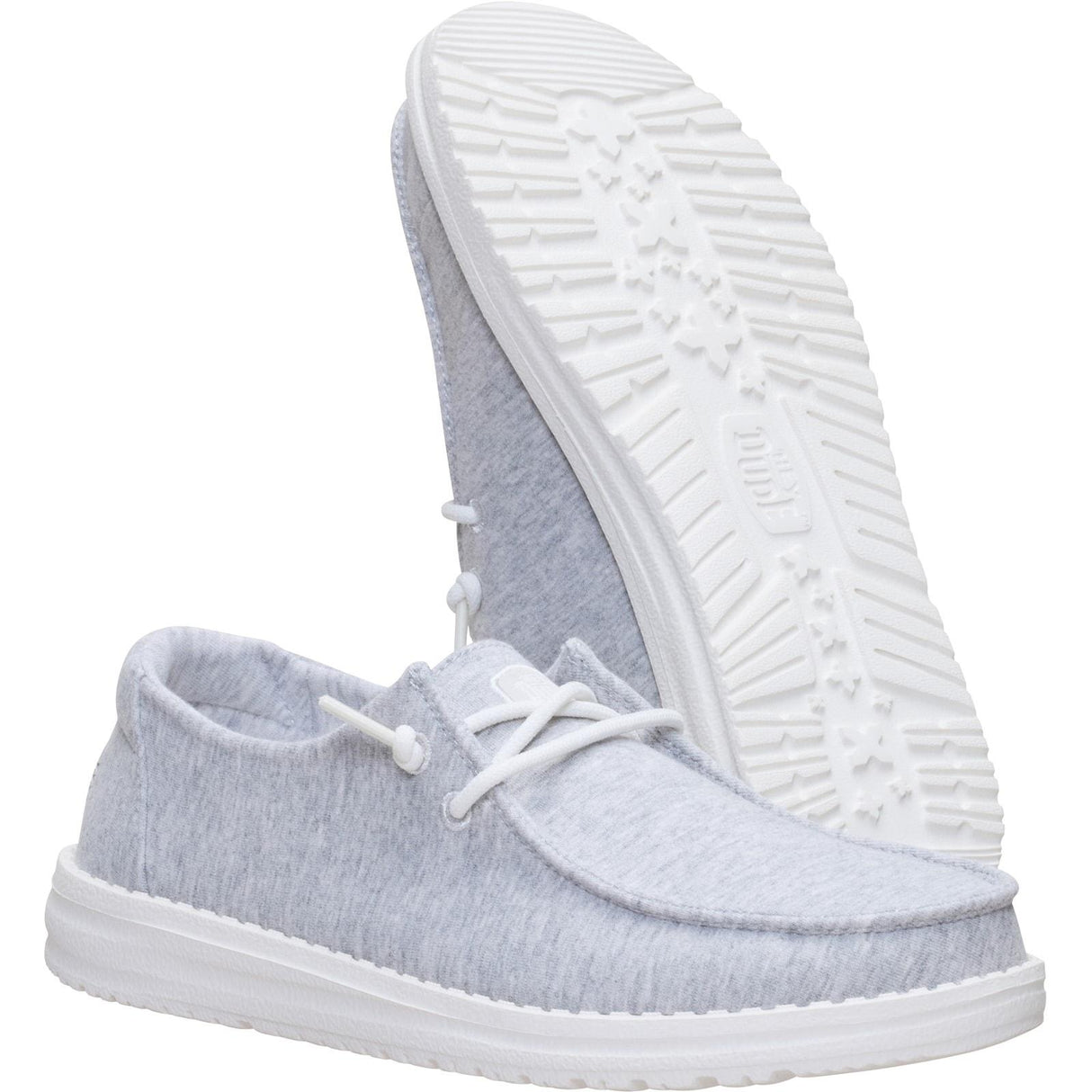 HEYDUDE Womens Wendy Stretch Jersey Light Grey