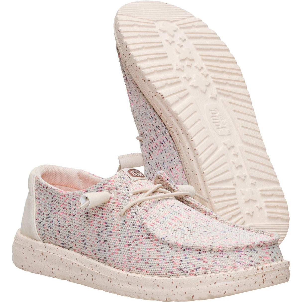 HEYDUDE Womens Wendy Stretch Speckle Taupe/Multi