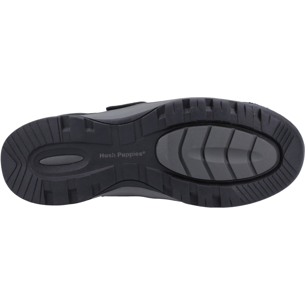 Hush Puppies Mens Casper Touch Fastening Shoes Navy Nubuck