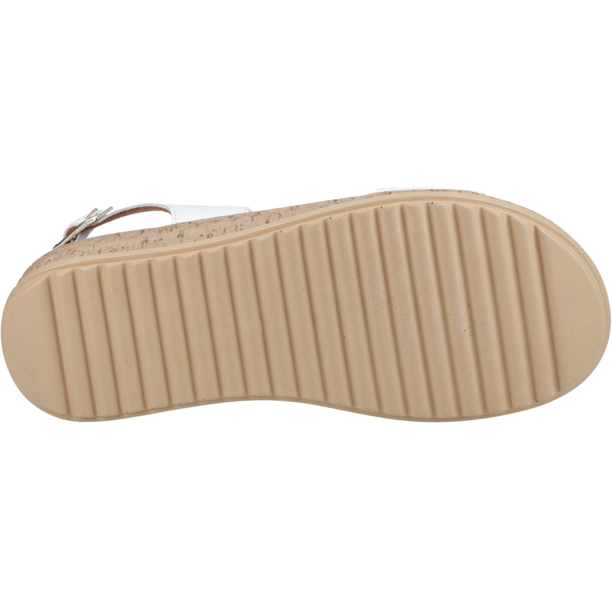 Hush Puppies Womens Ebony Woven Sandal White
