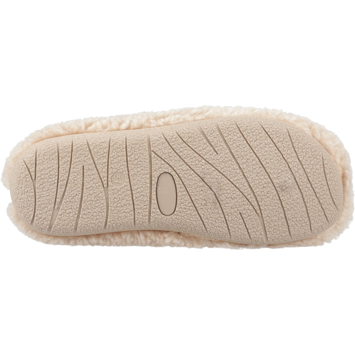 Hush Puppies Womens Good Slipper Teddy Mule Beige