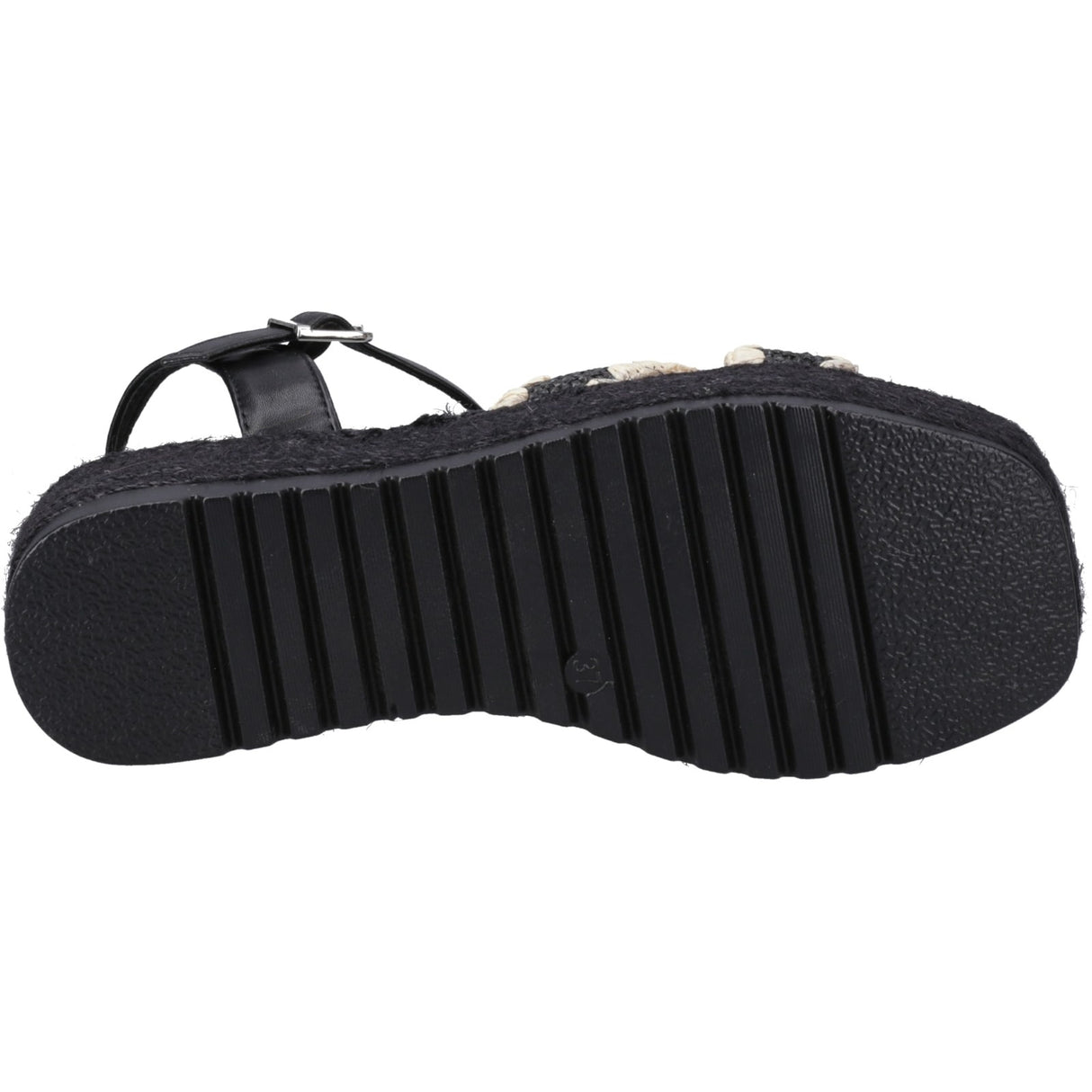 Hush Puppies Womens Jemma Espadrille Sandal Black