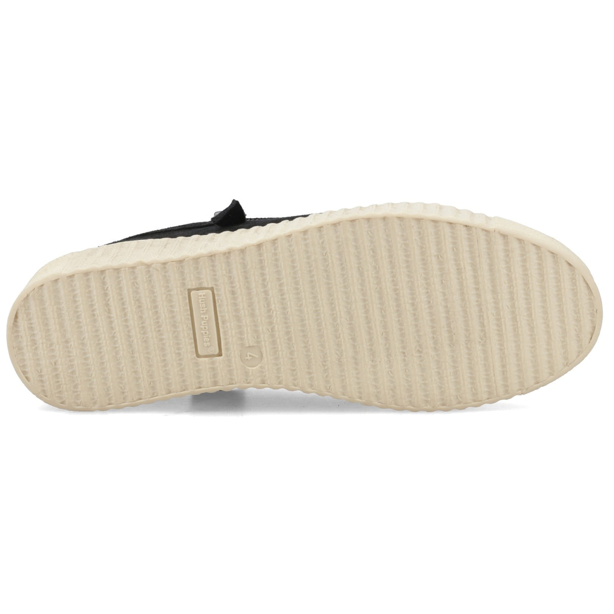 Hush Puppies Womens Tara Suede Trainer Black