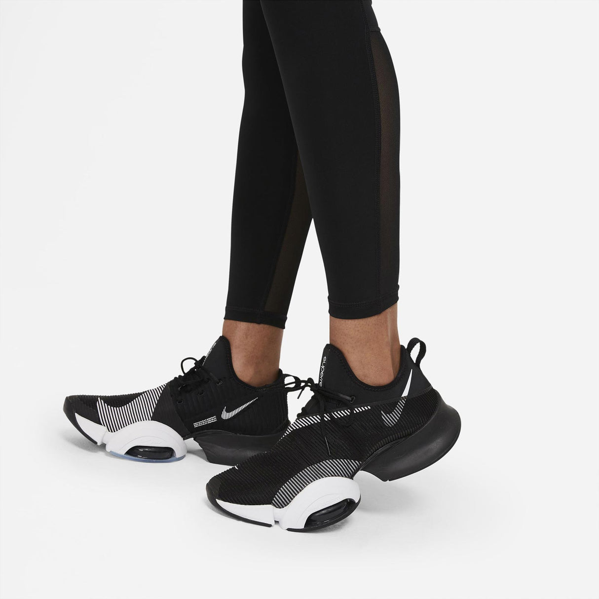 Nike Pro Womens Mid-Rise Mesh-Paneled Tights