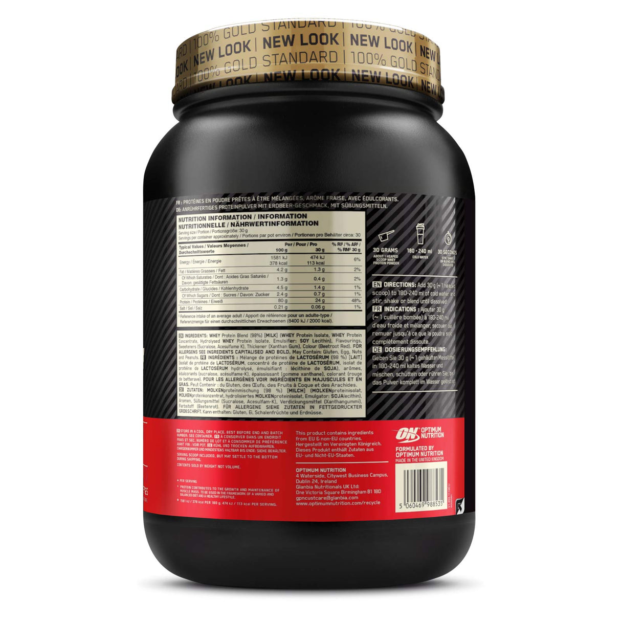ON Gold 100% Gold Standard Whey 2lb Tub