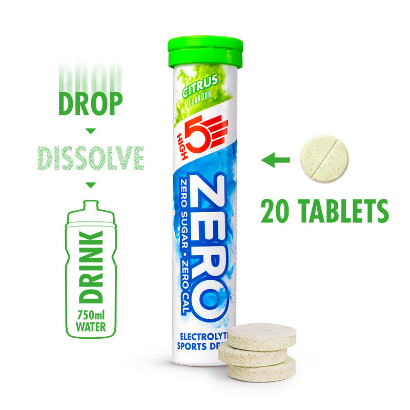 High Five Nutrition Zero Electrolyte Drink Tablets - Citrus