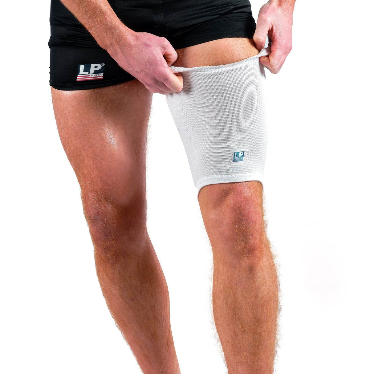 LP Elasticated Thigh Support White