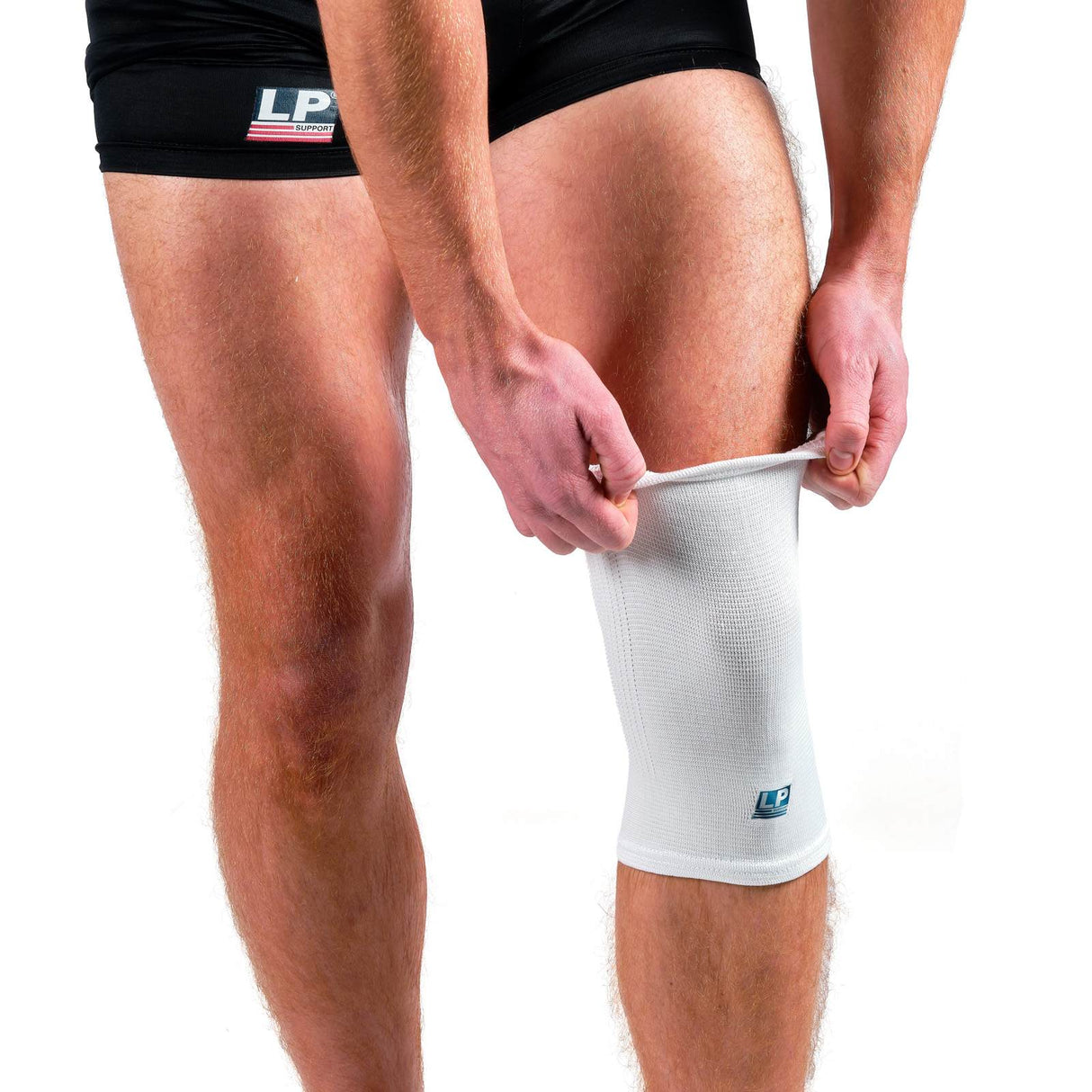LP Elasticated Knee Support White