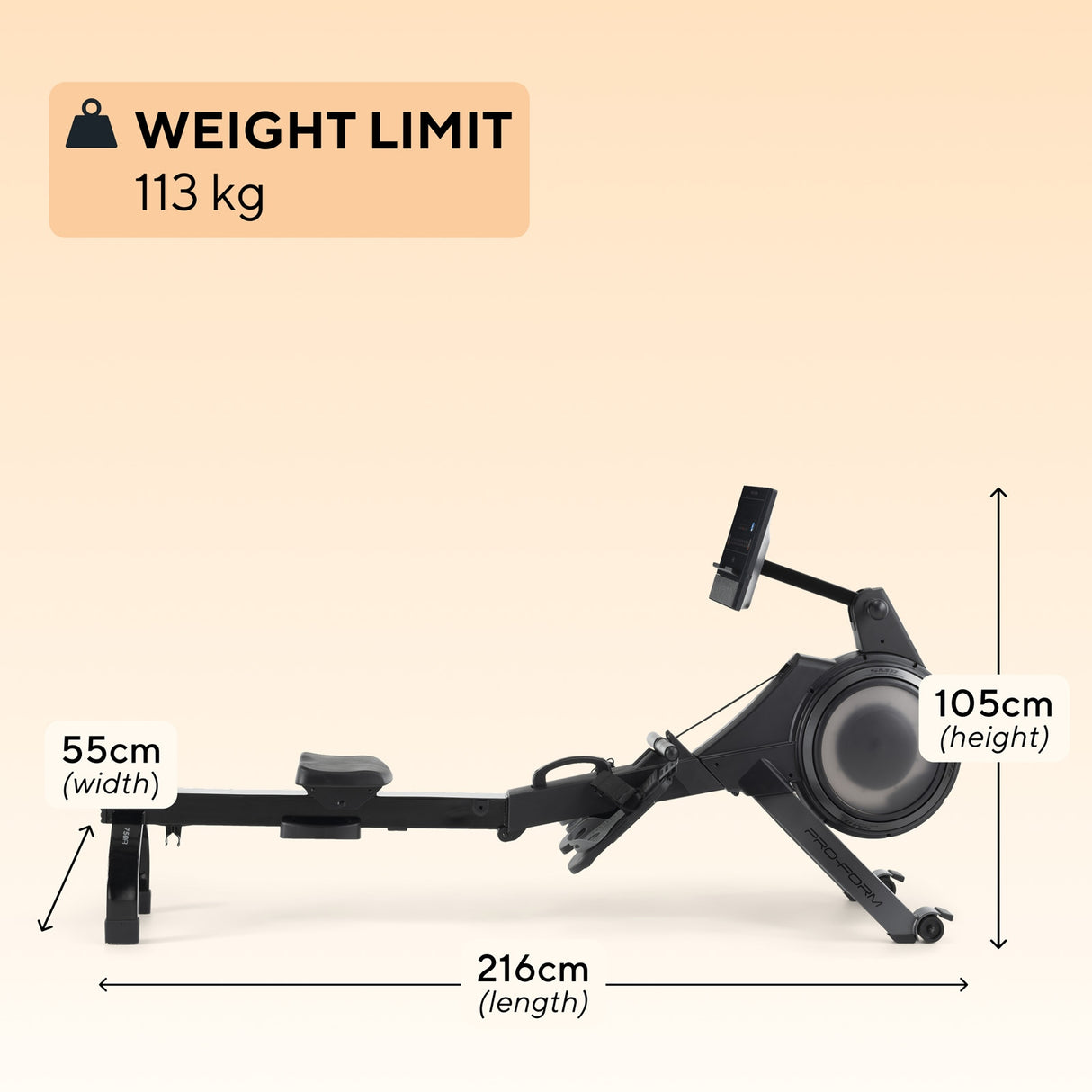 ProForm 750R Foldable Rower